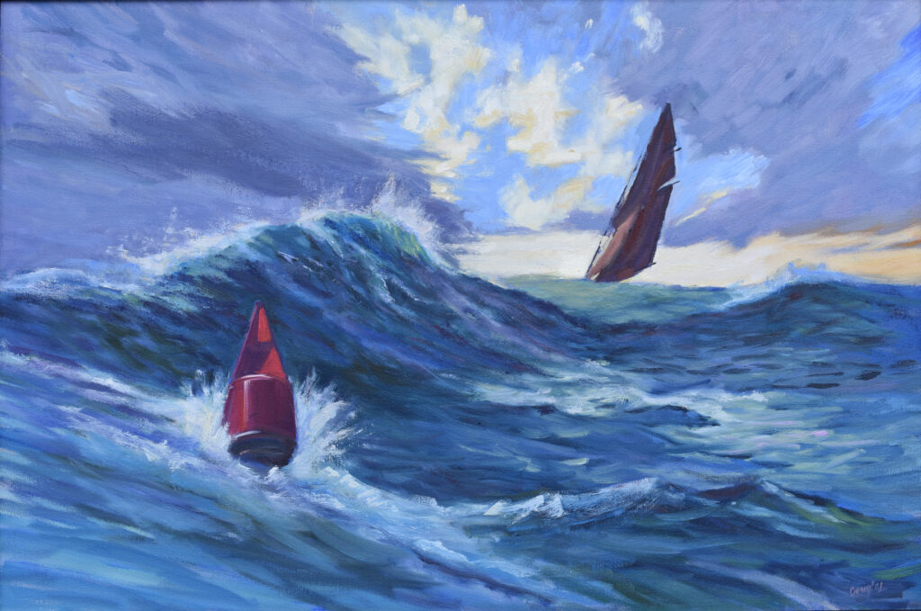 Painting sails